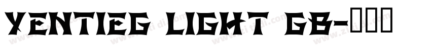 YentiEG Light GB字体转换